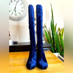 Chic Nine West Velvet Knee High Boots!